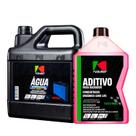 Kit Manutenção de Arrefecimento - Água Desmi. 5l + 3 Aditivo Conc. Org. Long Life KOUBE