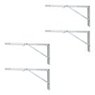 Kit Mão Francesa Dobrável Aço 45cm 20 Unidades Marceneiros Reformas