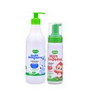 Kit Mãos Limpinhas Higienizador E Limpa Mamadeira Garrafa Infantil Tudo Limpinho