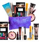 Kit Maquiagem 12 Itens Nude Base Pó Batom Lápis Rimel Pele Morena Kit Maquiagem 12 Itens Nude Base Pó Batom Lápis Rimel Pele Morena