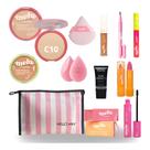 Kit Maquiagem Adolescente Teen Melu Ruby Rose Com Necessaire Hello Mini HM1004