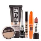 Kit Maquiagem Base Pó Corretivo Máscara Delineador E Batom Kit Maquiagem Base Pó Corretivo Máscara Delineador E Batom