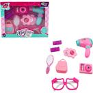 Kit Maquiagem e Beleza Infantil Glamour Fashion 8 Peças Blister Kit Maquiagem e Beleza Infantil Glamour Fashion 8 Peças Blister