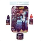 Kit Maquiagem Fake Scar Halloween Machucado Sangue Falso