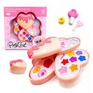 Kit Maquiagem Infantil Borboleta Divertido 24 Peças
