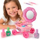 Kit Maquiagem Infantil Carruagem Princesa Unitoys Com Sombras E Esmaltes Coloridos Kit Maquiagem Infantil Carruagem Princesa Unitoys Com Sombras E Esmaltes Coloridos