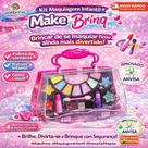 Kit Maquiagem Infantil Lavável Make Brinq Polibrinq com Sombras, Batom e Gloss MK06