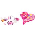 Kit Maquiagem Infantil Paleta de Sombras Gloss e Batom Lollipop e My Guitar Completo para Crianças Lavável - Fenzza