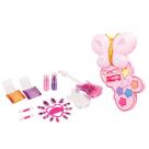 Kit Maquiagem Infantil Paleta Sombras e Batom My Guitar Borboleta Colorido Seguro Crianças Presente Criativo Fenzza