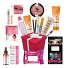 Kit Maquiagem Pincéis Necessaire Espelho Sombra Batom Luxo
