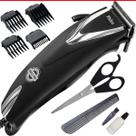 Kit Máquina Cortar Cabelo Barba Philco PCR12CR 4 pentes Skull Pro Chrome 18w Com Tesoura