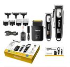 Kit Maquina Corte/Acabamento E Shave Km-8531 Kemei