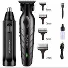 Kit Máquina de Barba e Cabelo mais Depilador de Nariz e Orelha Sem Fio Recarregável Bivolt