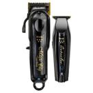 Kit Maquina de Cortar Cabelo e Acabamento Barber Combo Sem Fio Wahl Bivolt