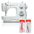 Kit Máquina de Costura M2405 + Tesoura 7" Tecido e Tesoura Multiuso Rosa