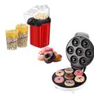 Kit Máquina de Donuts + Pipoqueira Elétrica