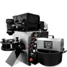 Kit Máquina de Fazer Salgados Modeladora Black Mix Masseira Black Inox 5kg