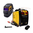 Kit Máquina de Solda Inversora WK 225A com Máscara PCR912 e Luva de Couro