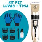 KIT Máquina de tosa PET com alicate + Par de Luvas Tira Pêlos prático