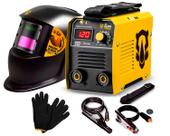 Kit Máquina Inversora De Solda 120a Com Mascara + Acessórios