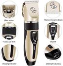Kit Máquina Tosa Pets Cachorro Tosa Profissional Cor Dourado