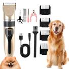 Kit Máquina Tosar Pet Profissional Sem Fio Recarregável USB 5 Velocidades Cães Gatos