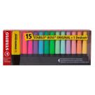 Kit Marca Texto Boss 7015-01-5 15 Cores - Stabilo Kit Marca Texto Boss 7015-01-5 15 Cores - Stabilo