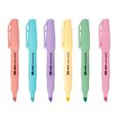 Kit Marca Texto CIS Mini Lumini Pastel 6 Cores