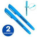Kit Marca Texto Cor Azul Neon Com 2 Unidades Masterprint Grifa Destaca Kit Marca Texto Cor Azul Neon Com 2 Unidades Masterprint Grifa Destaca