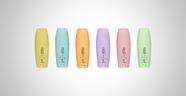 Kit Marca Texto Mini 6 Cores Pastéis Linha Soul - BRW
