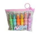 Kit Marca Textos Coloridos Garrafinha Unicórnio 6 Cores Kit Marca Textos Coloridos Garrafinha Unicórnio 6 Cores
