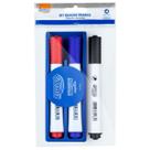 Kit Marcador Quadro Branco 3 Unidades com Apagador Magnético Kit Marcador Quadro Branco 3 Unidades com Apagador Magnético