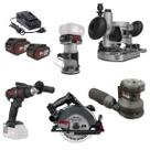 Kit Marcenaria Profissional Kress 20V Furadeira, Lixadeira, Tupia, Serra, Baterias e Carregador