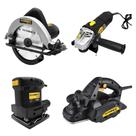 Kit Marceneiro Serra Circular Esmerilhadeira Lixadeira Plaina Kit Marceneiro Serra Circular Esmerilhadeira Lixadeira Plaina