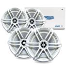 Kit Marinizado Hurricane 4 Alto Falantes HM650 +Modulo 800.4M