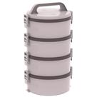 Kit Marmita Completo 2 Simples 1 Dupla 1 Tripla Bege Soprano