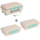 Kit Marmita Elétrica Tradicional Bivolt + 2 Refil Marmiteira