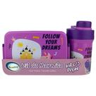 Kit Marmita Infantil com Colher e Garrafa de 420ml