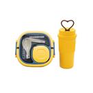 Kit Marmita Infantil Talher E Copo 300ml Lancheira Escola Kit Marmita Infantil Talher E Copo 300ml Lancheira Escola
