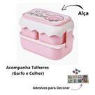 Kit Marmita Tripla Com 2 Talheres Cores Sortidas Interponte Kit Marmita Tripla Com 2 Talheres Cores Sortidas Interponte