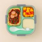 Kit Marmiteira 3 Divisórias Talher Plástica Refeição Conserva Vasilha Recipiente Alimento Fruta