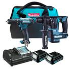 Kit Martelete Hr166 + Furadeira Hp333 Bateria 12v Makita Bolsa Kit Martelete Hr166 + Furadeira Hp333 Bateria 12v Makita Bolsa