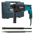 Kit Martelete perfurador e rompedor 800 watts 2,3 joules M8701B + ponteiro e talhadeira - Makita