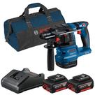 Kit martelete perfurador/rompedor BL GBH 185-LI SB Bolsa 2 Bat 18V 4,0Ah Carregador Bivolt - BOSCH