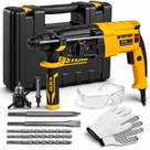 Kit Martelete Perfurador Rompedor Profissional 820W Com Acessórios
