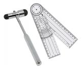 Kit Martelo De Reflexo Buck Md + Goniômetro Grande Trident