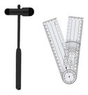 Kit Martelo Neuro Buck + Goniômetro Pvc Amplitude 36 Cm