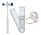 Kit Martelo Reflexo Buck Azul + Goniômetro + Fita Antropométrica