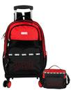 Kit Marvel Avengers Mochila 4 Rodas + Lancheira Térmica Luxo