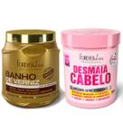 Kit Masc. Banho de Verniz e Desmaia Cabelo Forever Liss 1Kg